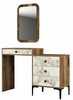 Tualettlaud Kalune Design Lizbon 545, 40 x 124 x 84.7 cm, valge/pähkel/beež