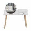 Tualettlaud Kalune Design Angel 382NRC1902, 60 x 120 x 96 cm, valge, peegliga