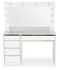 Tualettlaud Halmar Hollywood XL, peegliga, valge