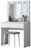 Tualettlaud Kalune Design BJ121, 90 x 45 x 148.6 cm, peegliga, valge