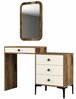Tualettlaud Kalune Design Lizbon 547, 40 x 124 x 84.7 cm, kreemjas/pähkel