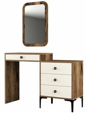 Tualettlaud Kalune Design Lizbon 547, 40 x 124 x 84.7 cm, kreemjas/pähkel