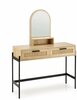 Tualettlaud Halmar Carmen, 104 x 35 x 136 cm, pruun/must, peegliga