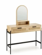 Tualettlaud Halmar Carmen, 104 x 35 x 136 cm, pruun/must, peegliga
