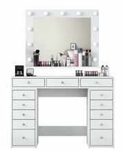 Tualettlaud Kalune Design BJ119 - 2895, 44.5 x 120 x 153.4 cm, peegliga, valge