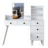 Tualettlaud Kalune Design Bj101 - 2293, 122.2 x 40 x 93.8 cm, valge, peegliga