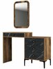 Tualettlaud Kalune Design Lizbon 548, 40 x 124 x 84.7 cm, must/pähkel