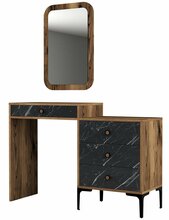Tualettlaud Kalune Design Lizbon 548, 40 x 124 x 84.7 cm, must/pähkel