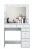 Kosmeetikalaud Kalune Design BJ115 - 2781, 44.5 x 90 x 153.4 cm, peegliga, valge