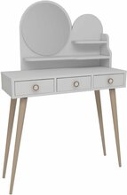 Tualettlaud Kalune Design Ruges 550ARN2769, 74 x 35 x 130.8 cm, valge, peegliga