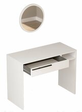 Tualettlaud Kalune Design ON18-W, 100 x 75 x 44.5 cm, valge, peegliga