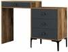 Tualettlaud Kalune Design Lizbon 550, 40 x 124 x 84.7 cm, antratsiit/pähkel