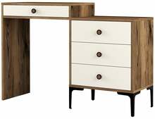 Tualettlaud Kalune Design Lizbon 554, 40 x 124 x 84.7 cm, kreemjas/pähkel