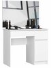 Tualettlaud Akord CLP P-2/SL, 50 x 90 x 142 cm, valge, peegliga