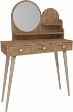 Tualettlaud Kalune Design Ruges 550ARN2771, 74 x 35 x 130.8 cm, pruun, peegliga