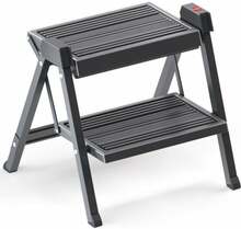 Kokkupandav astmepink HAILO StepFix, teras, 2 astet, must