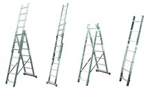 Universaalne alumiiniumredel Krause Corda, 3-osaline, 6-astmeline, 4,85 m
