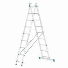 Redel, universaalne, kahepoolne, teleskoop, alumiinium, Eurostyl 2x9 astet, 258-427 cm