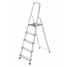 Redel, alumiinium, platvormiga AWTOOLS AW23015, 5 astet, 125 kg