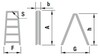 Kahepoolne majapidamisredel, alumiinium, 4 astet, 78-85 cm, max 120 kg