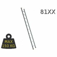 Redel alumiinium toestatav FORTE 1x10 astet, 297 cm