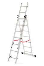 Multifunktsionaalne alumiiniumredel Drabest Home 3x6, 150 kg