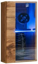 Vitriinkapp ASM Switch WW4, 30 x 25 x 60 cm, tamm, LED valgustusega