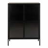 Vitriinkapp Actona Newcastle, 80 x 40 x 98,7 cm, must, metall