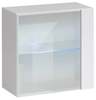 Vitriinkapp ASM Switch WW3, 60 x 30 x 60 cm, valge, LED valgustusega