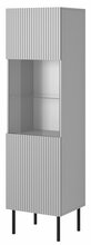 Vitriinkapp Halmar Asensio KM-1, 50 x 42 x 180 cm, must/helehall