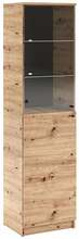 Vitriinkapp ADRK Furniture Evi II, 50 x 190 x 40 cm, pruun