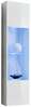 Vitriinkapp ASM Fly 42, 40 x 29 x 170 cm, valge, LED valgustusega