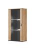 Vitriinkapp Cama Meble Soho 2, 60 x 29 x 115 cm, tamm/must