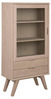 Vitriinkapp Actona A-Line, 72 x 36 x 145 cm, tamme dekoor, helepruun