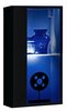 Vitriinkapp ASM Switch WW4, 30 x 25 x 60 cm, must, LED valgustusega