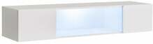Vitriinkapp ASM Fly 52, 150 x 29 x 30 cm, valge, LED valgustusega