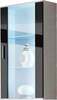 Vitriinkapp Cama Meble Soho 2, 120 x 41 x 80 cm, valge/must