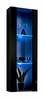 Seinariiul ASM Fly 21, 40 x 29 x 126 cm, must, LED valgustusega