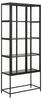 Vitriinkapp Actona Seaford, 77 x 35 x 185,6 cm, must matt