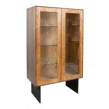 Vitriinkapp Home4you Valencia, 90 x 45 x 160 cm, tamm/pruun