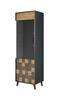 Vitriinkapp Cama Meble Soul 1D, 60 x 45 x 192 cm, antratsiit/helepruun