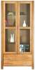 Vitriinkapp Home4you Chicago New, 91 x 40 x 190 cm, tamm, pruun
