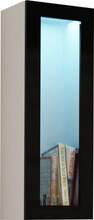 Vitriinkapp Cama Meble Vigo 90, 90 x 35 x 32 cm, valge/must