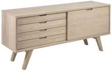 Puhvetkapp Actona A-Line, 160 x 45 x 72 cm, helepruun/tamme spoon, valge