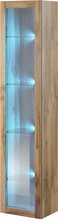 Vitriinkapp Cama Meble Vigo 180, 180 x 40 x 30 cm, tamm/pruun