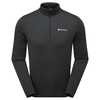 Meeste termo särk Montane Dart XT Zip Neck, L, must