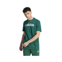 T-särk Adidas Essentials Single Jersey Linear Embroidered Logo T-Shirt IJ8658, S, roheline
