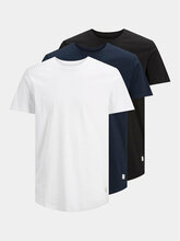 T-särgid meestele Jack&Jones Jjeona SS 3PK MP NOOS Long Line Fit 12191765, 3 tk