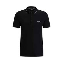Polo särk BOSS Paule 4 50506195, M, must, slim fit
