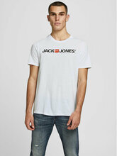 T-särk Jack&Jones Corp Logo 12137126, valge, slim fit